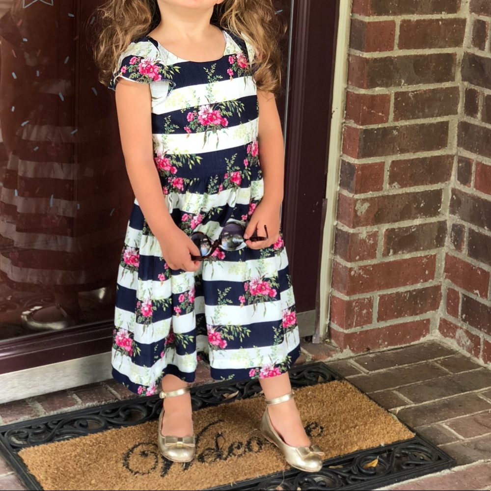 Gap Floral Girls Dress Saraj Jessica Parker XS